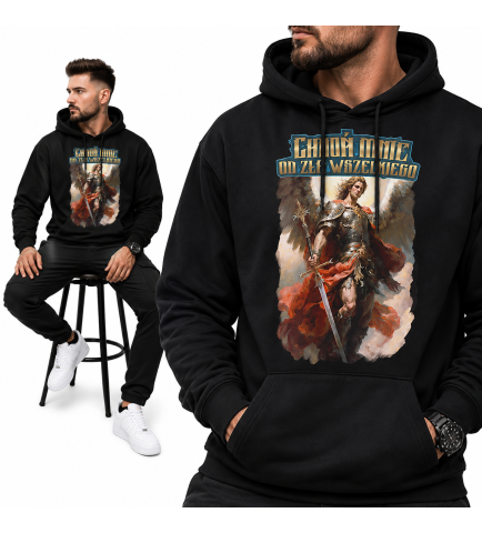 Bluza Chrześcijańska z kapturem Chroń mnie